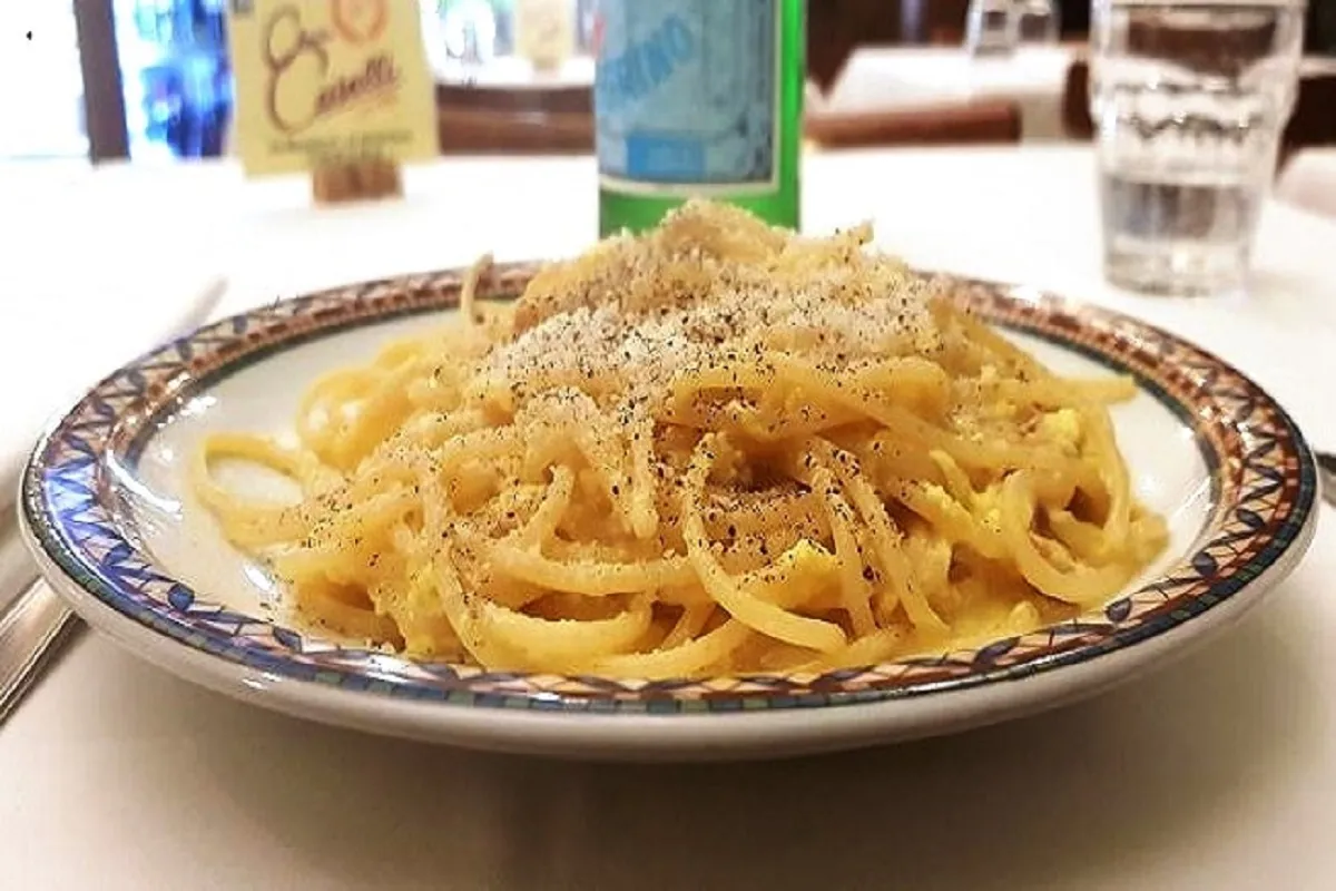 Piatto carbonara caselli