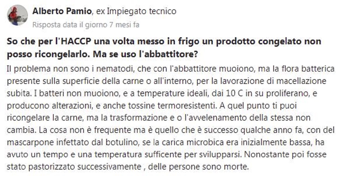 Ricongelare la carne